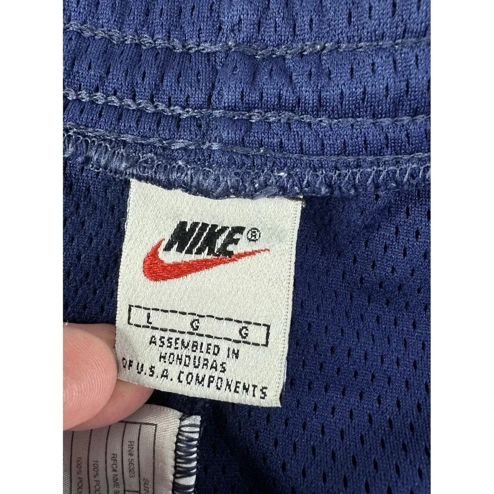 Nike Athletic Shorts Navy Blue Vintage 90s Mesh 5